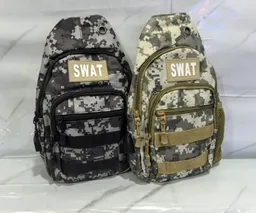 Bolso Maleta Morral Pechero Cremallera Camuflaje Militar Multifuncional