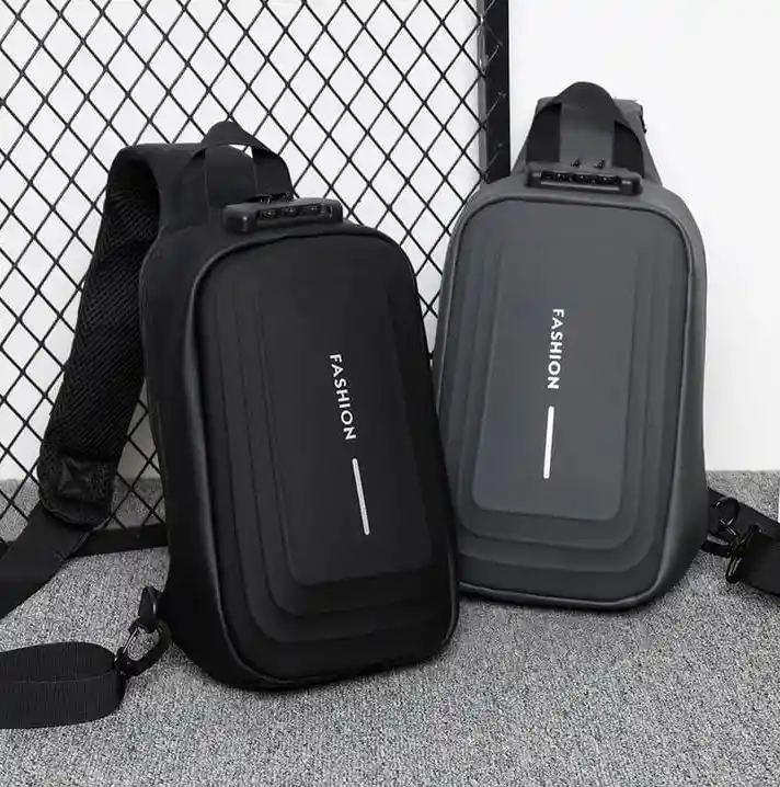 Bolso Manos Libres Antirrobo Minimalista Morral Carcasa Dura