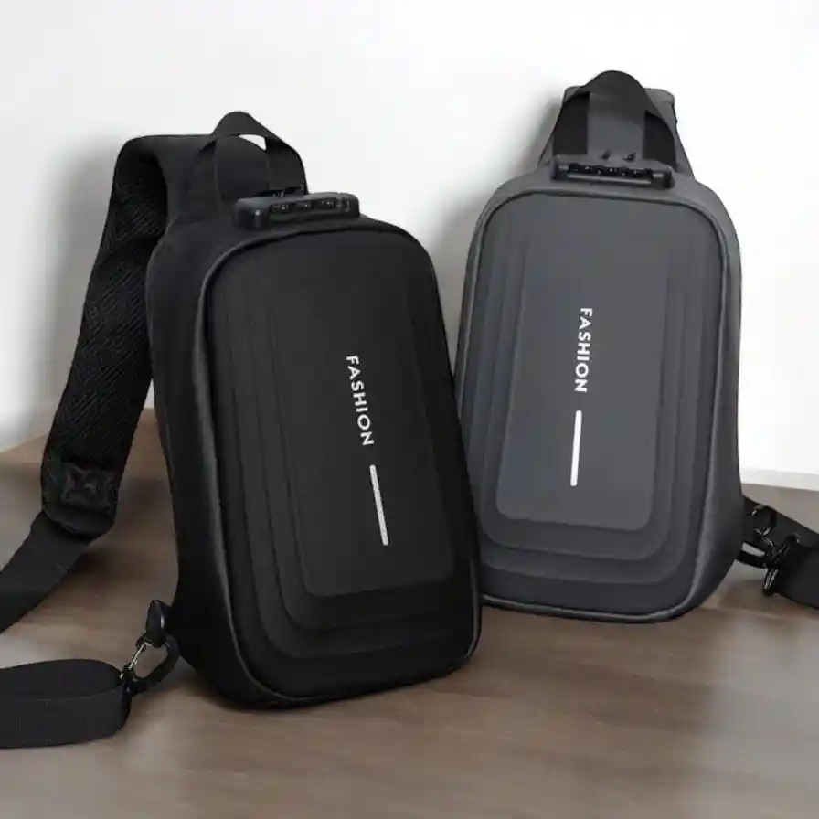 Bolso Manos Libres Antirrobo Minimalista Morral Carcasa Dura