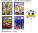 Cuaderno Cuadriculado Niño Tipo A Pre Cuadritos Pasta Dura