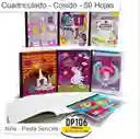 Cuaderno Cuadriculado Niña Cosido 50 Hojas Pasta Sencilla