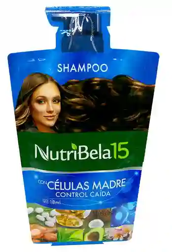 Sobre De Shampoo, Nutribela 15, Celulas Madre, Control Caida - 18ml