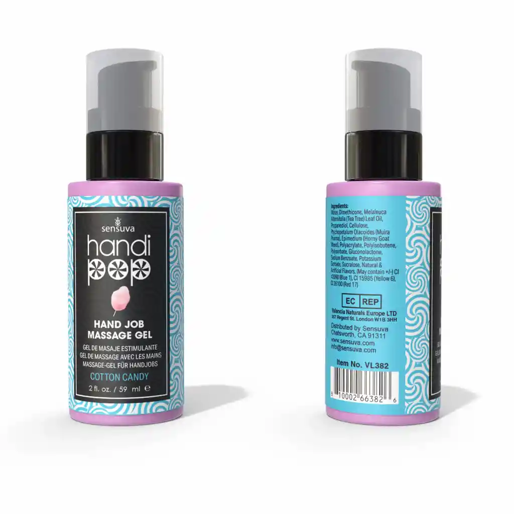 Gel De Masaje Comestible Cotton Candy Sensuva 59 Ml