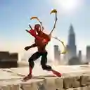 Muñeco Figura Super Héroe Spiderman Hombre Araña Iron Spider Con Patas 30cm Luz