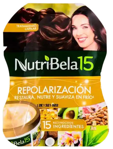 Sobre De Tratamiento Capilar, Nutribela 15, Repolarizacion En Frio - 27ml