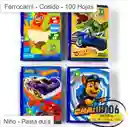 Cuaderno Ferrocarril Niño Cosido 100 Hojas