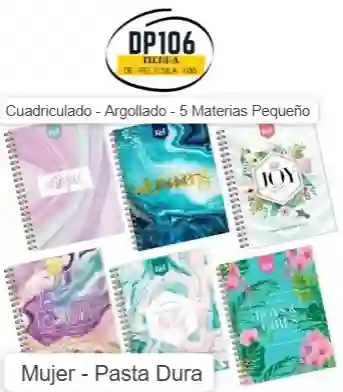 Cuaderno 5 Materias Pequeño Mujer