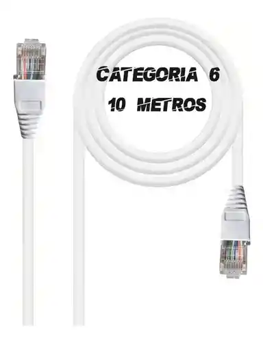 Cable De Red Categoria 6 ( 10 Mts)