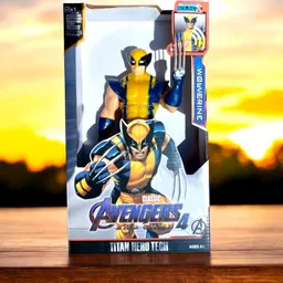 Muñeco Figura Acción Super Héroe Wolverine Articulado 30 Cm Luces Y Sonido