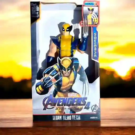 Muñeco Figura Acción Super Héroe Wolverine Articulado 30 Cm Luces Y Sonido