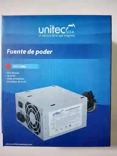 Fuente De Poder Unitec Atx 750w 💻⚡
