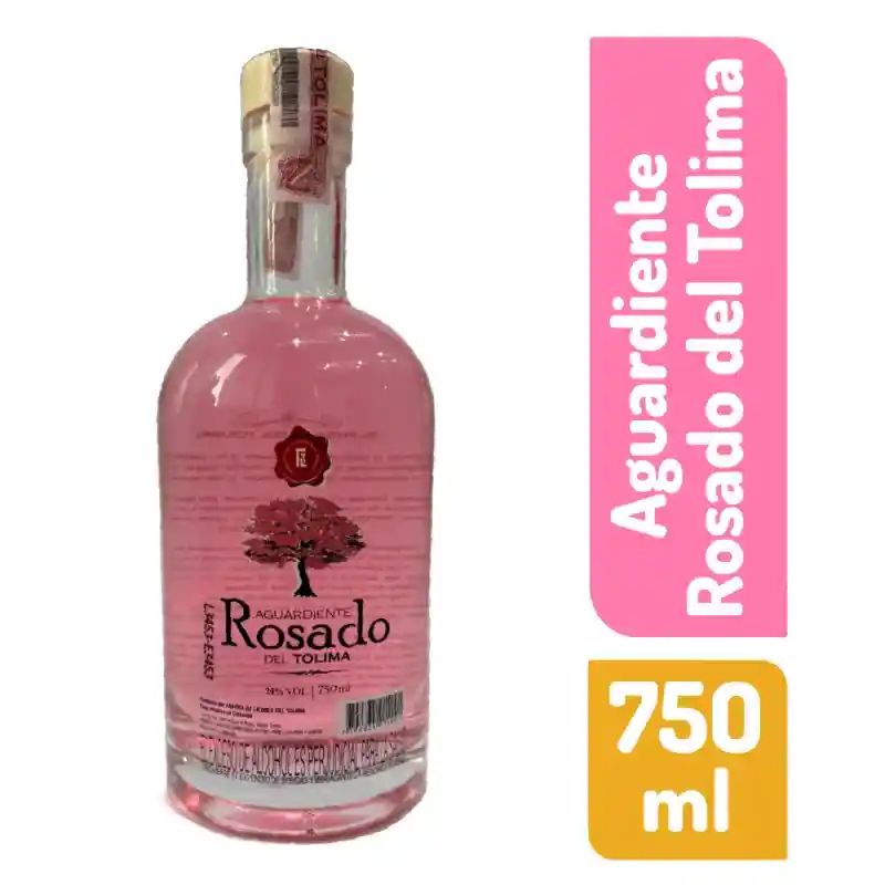 Aguardiente Rosado Tapa Roja