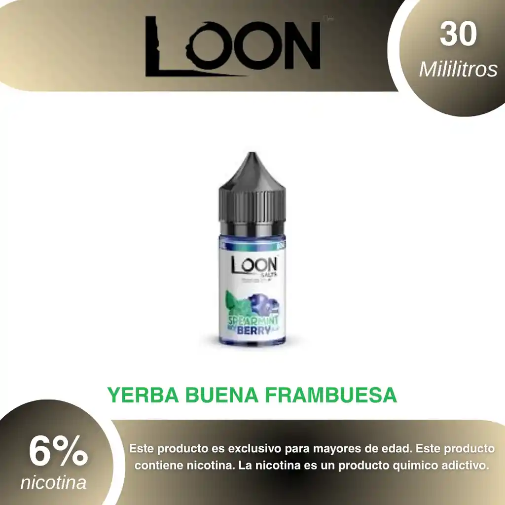Loon Salt Spearmint Berry 30 Ml, 6%