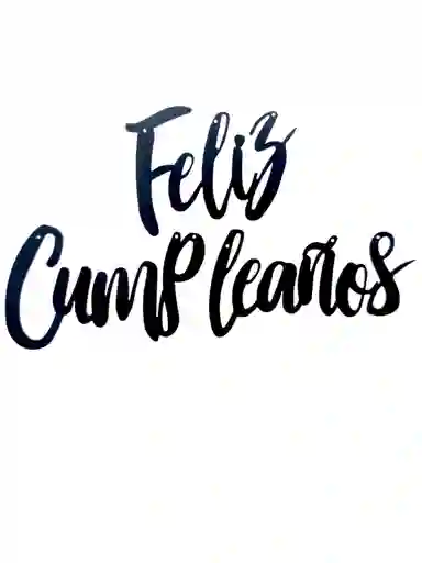 Banderin Guirnalda Feliz Cumpleaños Fiesta Decoracion En Color Negro