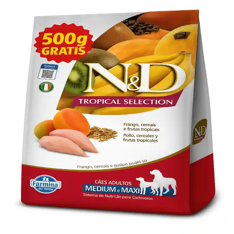 Nd Tropical Dog Adulto Md/mx Frango 2kg