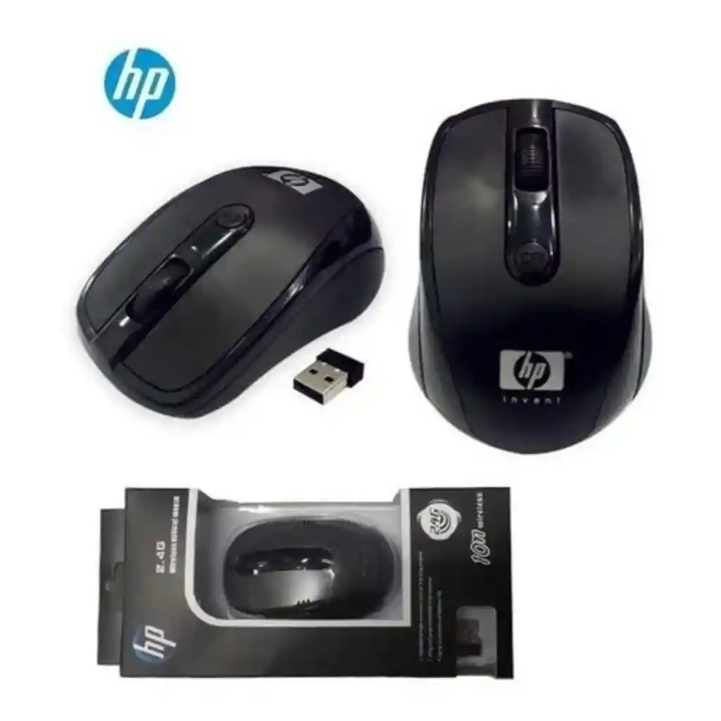 Mouse Óptico Hp 2,4g Ajustable 4 Botones Nuevo