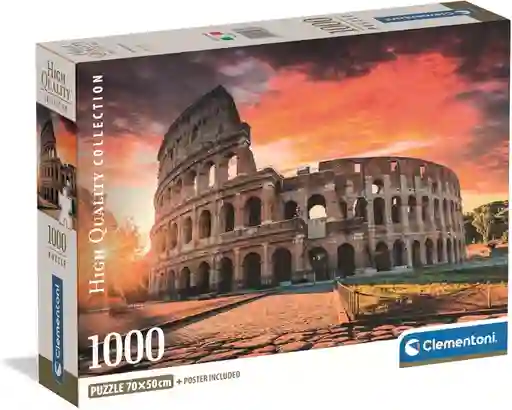 Rompecabezas 1000 Piezas Coliseo De Roma Italia Clementoni