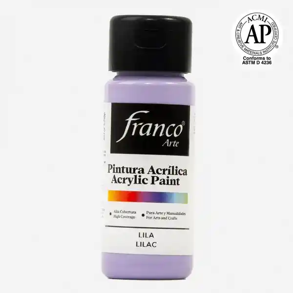 Pintura Acrílica Franco Arte Lila 60 Ml