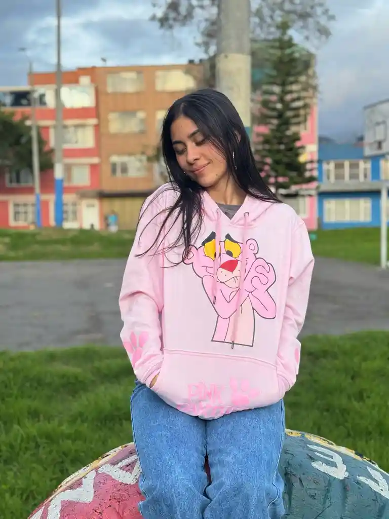 Buzo Pantera Rosa Rosado Talla 16 Unisex