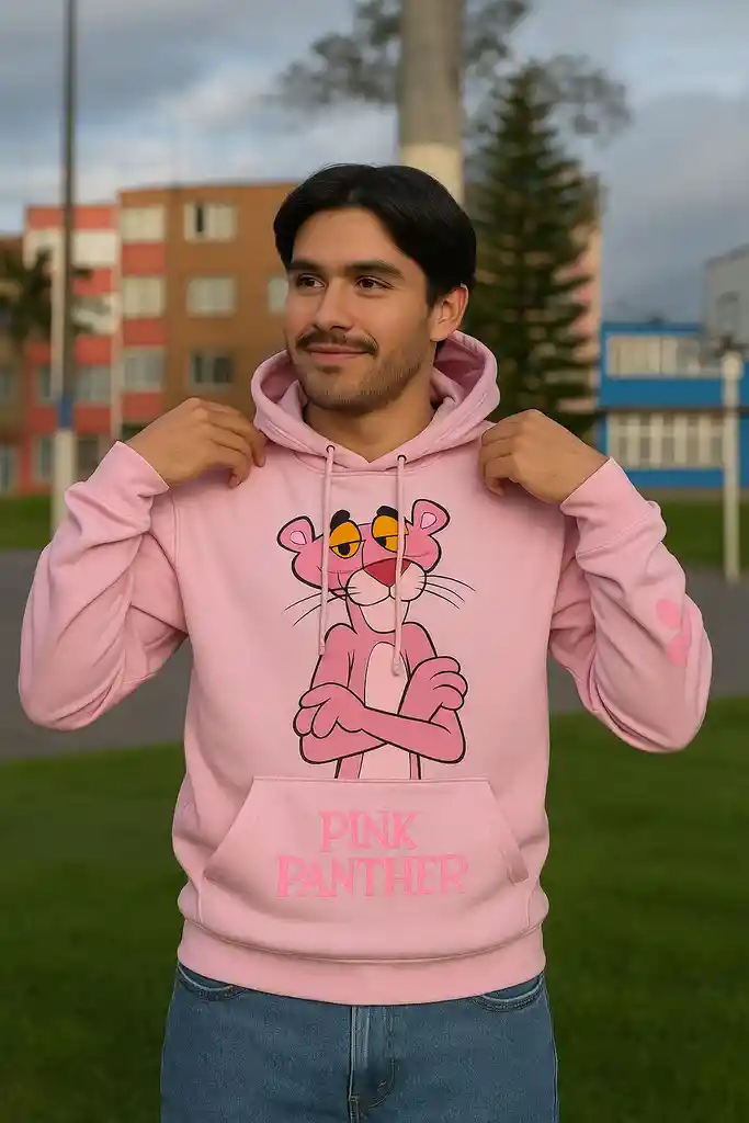 Buzo Pantera Rosa Rosado Talla S Unisex
