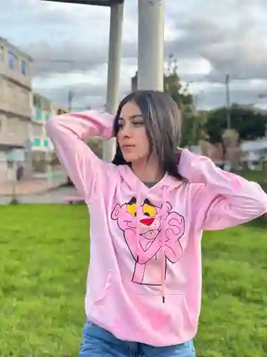 Buzo Pantera Rosa Rosado Talla S Unisex