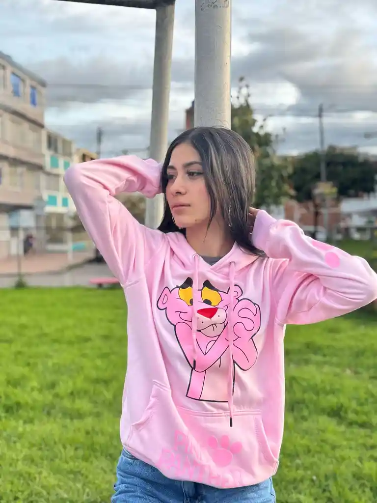 Buzo Pantera Rosa Rosado Talla S Unisex