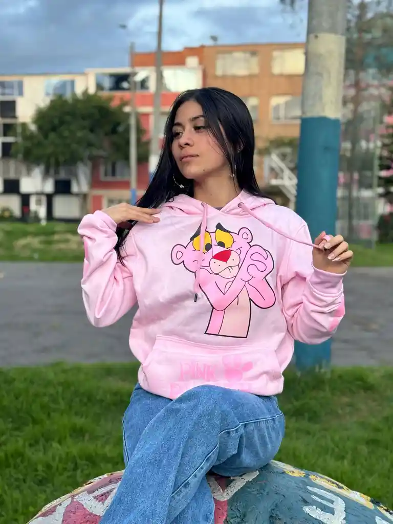 Buzo Pantera Rosa Rosado Talla S Unisex