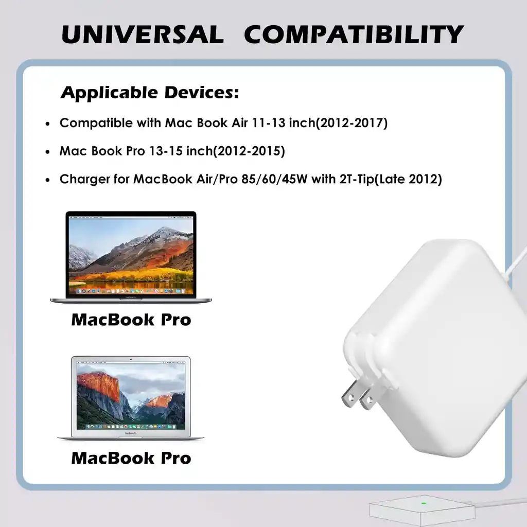 Cargador Homologado Para Macbook Pro Mac Safe 2 85w / 20v - 4.25a