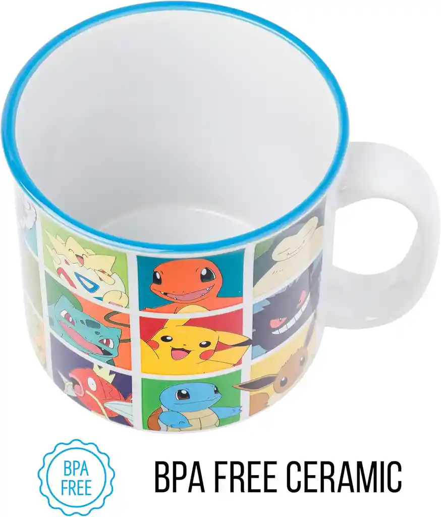 Mug Grande Pokémon Licencia Oficial 20oz 590ml Taza Cerámica Vajilla