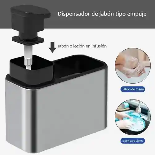 Dispensador De Jabón Cocina De Acero Inoxidable Dispensador
