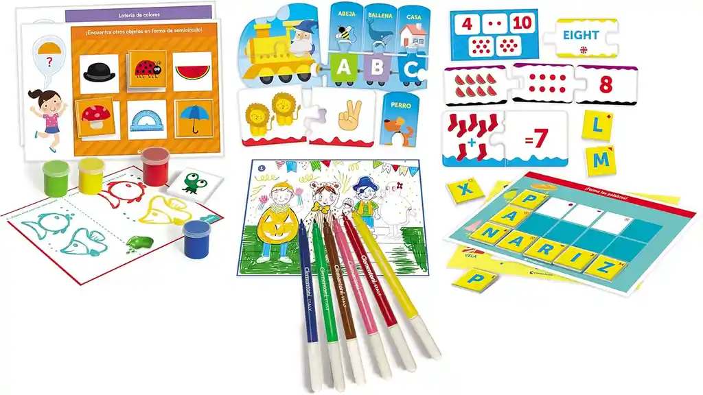 Juego Didáctico Actividades Preescolares Educativas Niños