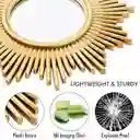 Set Espejo X3 Dorados Decoracion Pared