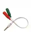 Cable Divisor De Audio 3.5mm A Doble Jack Hembra – Modelo Mst-1061g-4