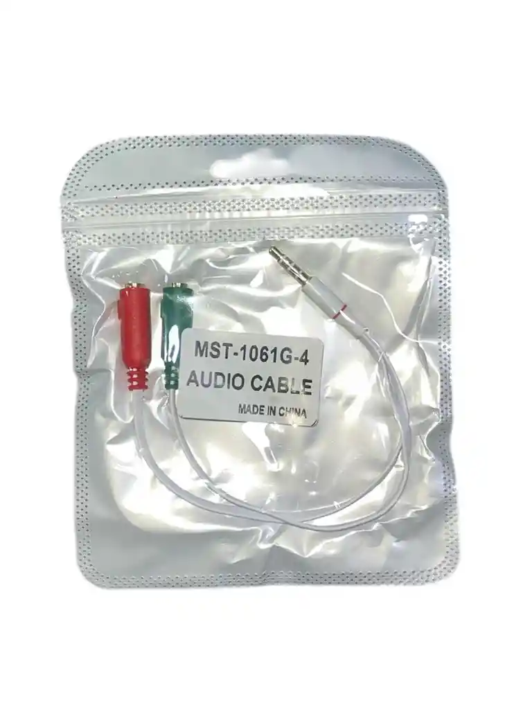 Cable Divisor De Audio 3.5mm A Doble Jack Hembra – Modelo Mst-1061g-4