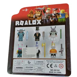 Set X6 Figuras Roblox Robux Bloques Muñecos 6cm Blister Mago