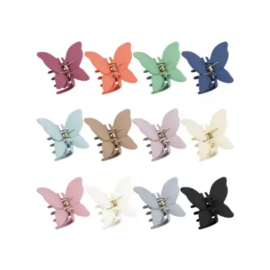 Pinzas Coleteras De Mariposa Para El Cabello