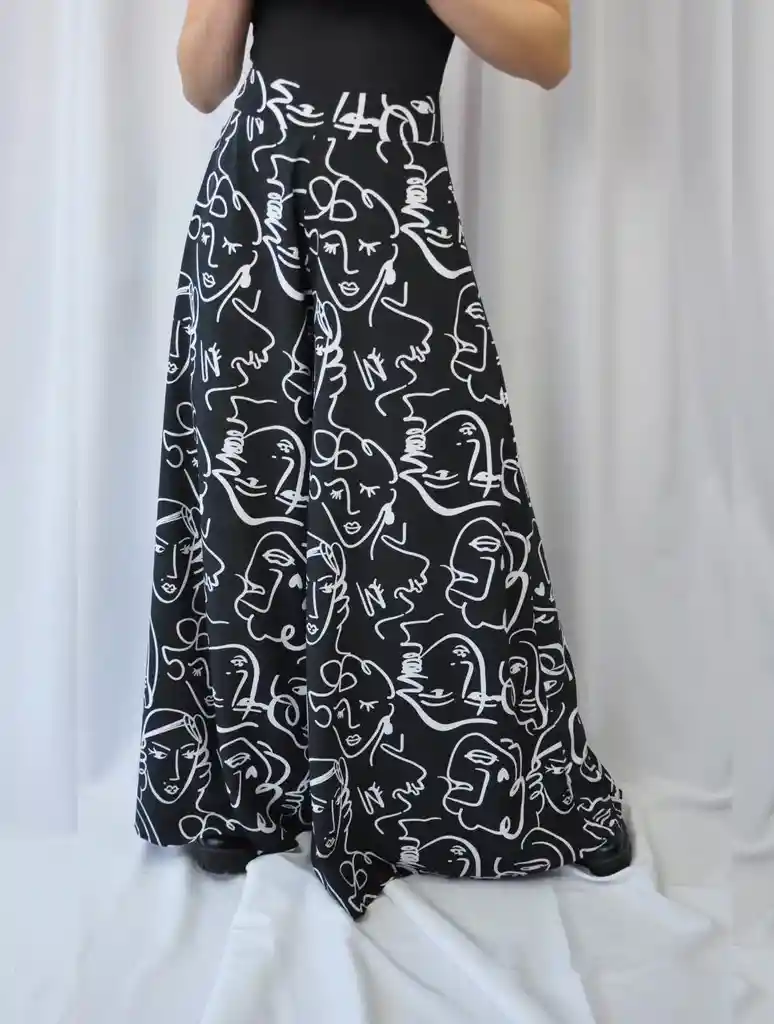 Pantalon Palazzo Negro S