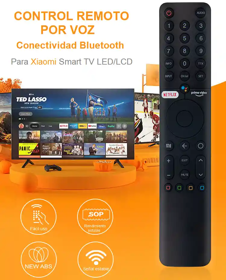 Control Compatible Con Xiaomi P1 Smart Tv Xmrm-019, Con Función De Voz