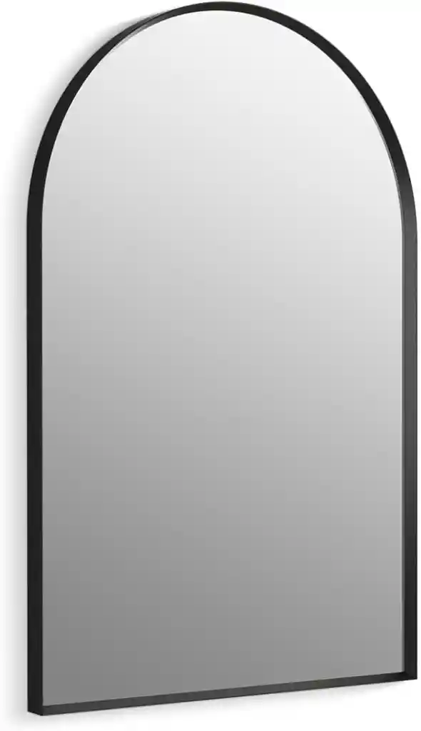 Espejo Semiovalado Minimalista 40x80 Cm Con Marco