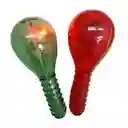 2 Maracas Para Navidad Villancicos Con Luz