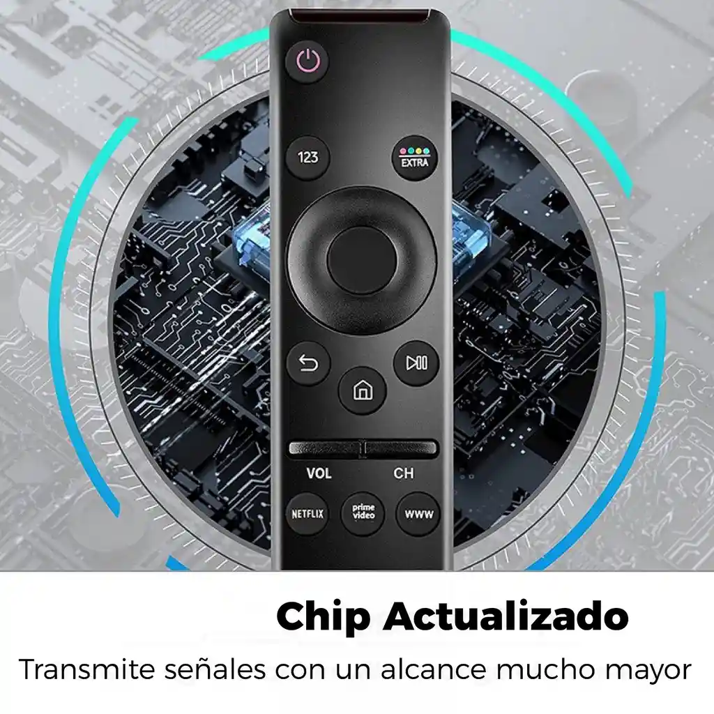 Control Curvo Para Samsung Smart Tv, One Remote, Teclas Streaming
