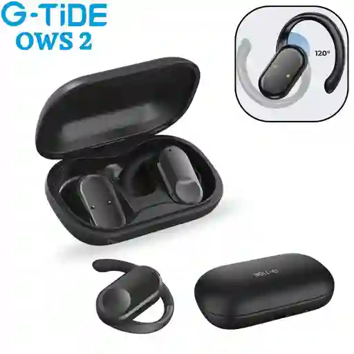 Audifonos Inalambricos Conduccion Osea Bluetooth G-tide Ows 2 Negro