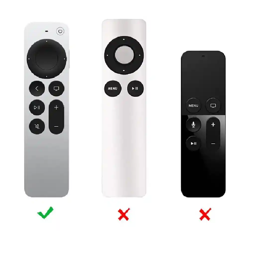 Funda Forro Protector Control Apple Tv 2da Y 3ra Generación, Negro
