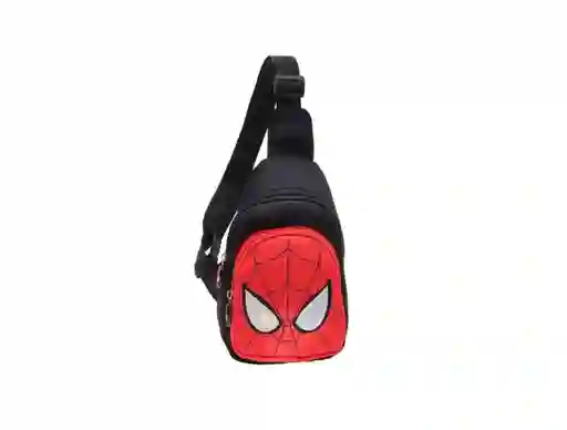 Maleta Morral Negro Bolso Riñonera Spiderman Para Niños Niñas