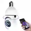Cámara Bombillo Robotica De Seguridad Wifi 360° Ip Panoramica