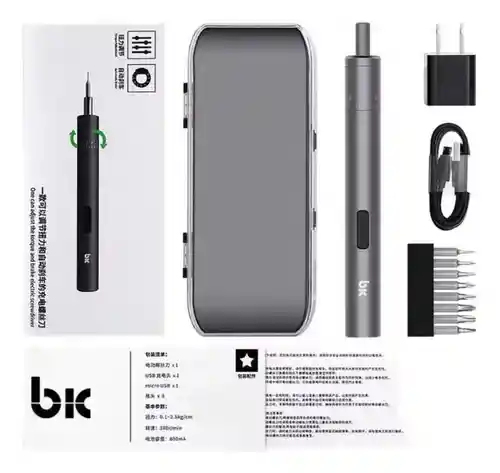 Destornillador Electrico Recargable 27 Piezas Milimetrico Electrónico Innovo Portable