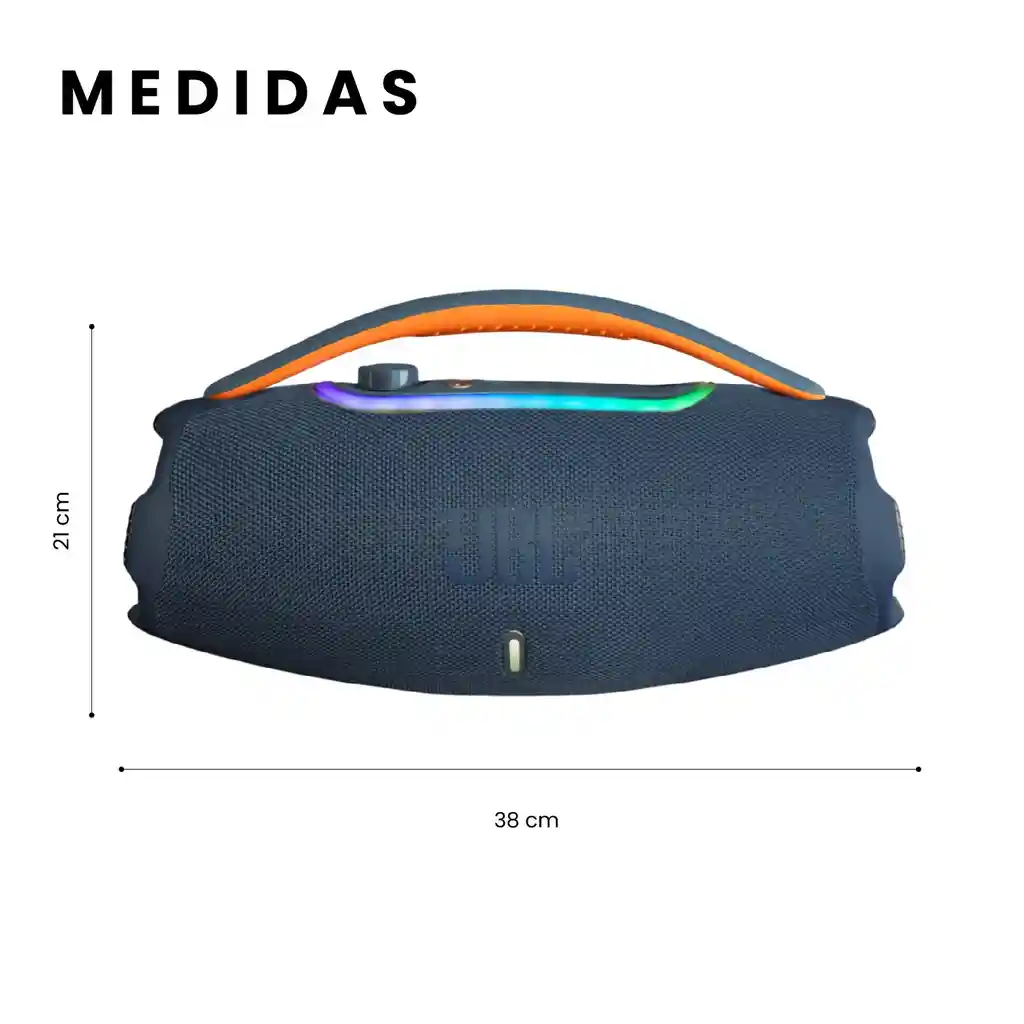 Parlante Grande Potente Jbl Boom Box 3 60w Bluetooth Tws Azul Replica 1.1