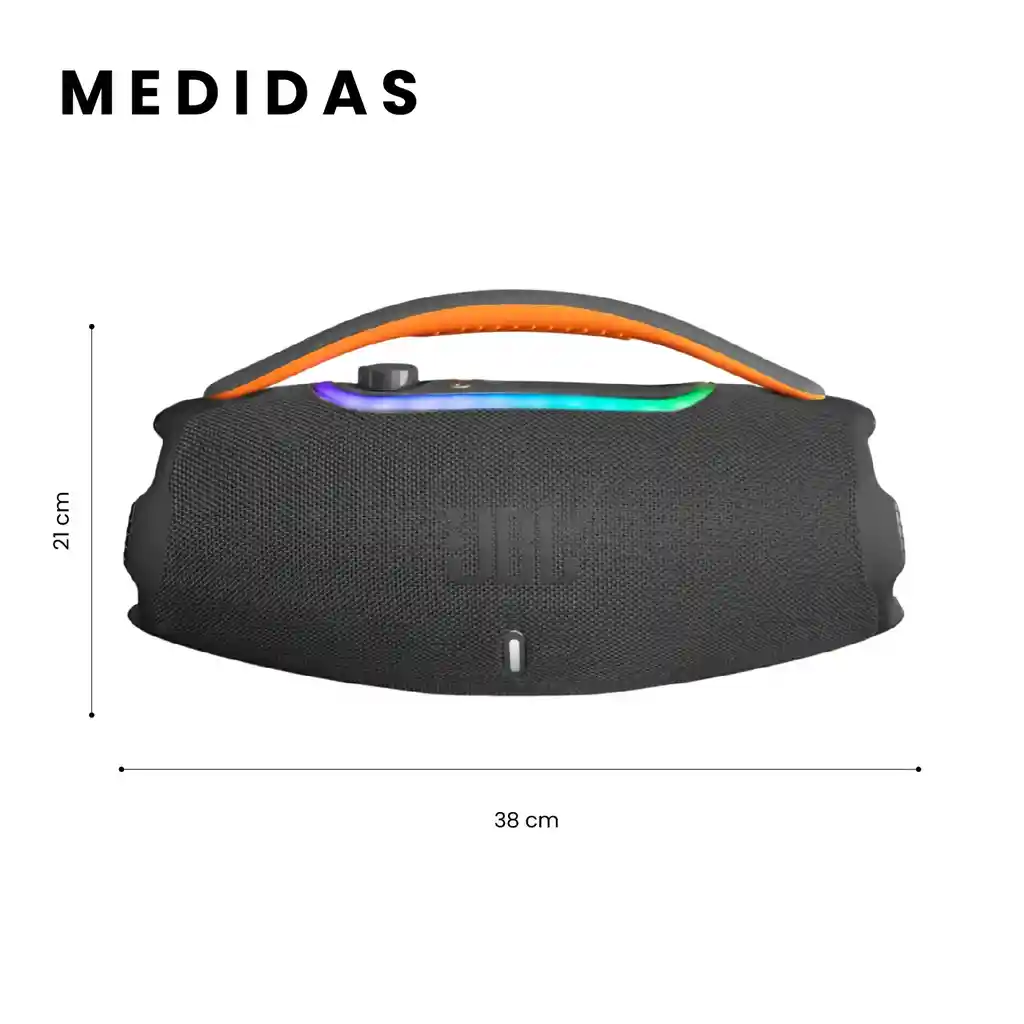 Parlante Grande Potente Jbl Boom Box 3 60w Bluetooth Negro Mega Bass Imitación