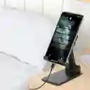 Soporte Plegable De Escritorio Para Teléfono Y Tablet - Negro