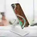 Soporte Plegable De Escritorio Para Teléfono Y Tablet - Blanco